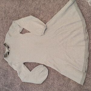 Jcrew-Silver Glitter Sweater Dress